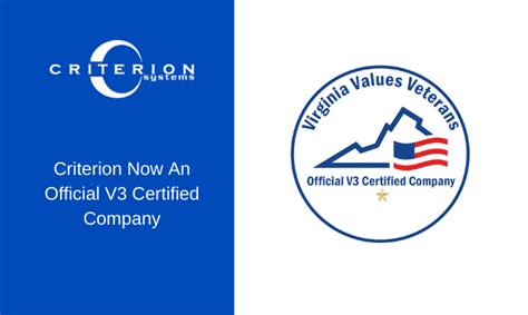v3 certified companies.